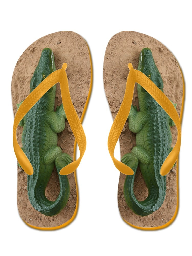 alligator flip flops
