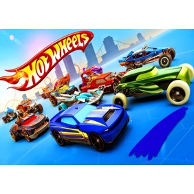 Hot Wheels Mattel Checkered Race Car Edible Cupcake Toppers