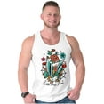 thumbnail image 3 of Wild and Free Bald Eagle Rose Tattoo Tank Top T Shirts Men Women Brisco Brands S, 3 of 6