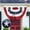 1P-SM, variant on Tivamiko 3pcs 2x4ft Patriotic Pleated Fan Flags with Embroidered Stars- American Bunting for 4th of July Porch & Garden Décor