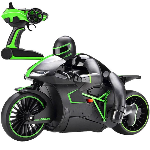 Dsscvnef 2.4G High Speed Remote Control Motorcycle Stunt Drift Toy Car for Kids Indoor Racing with Rechargeable Battery