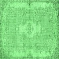 thumbnail image 1 of Ahgly Company Indoor Square Persian Emerald Green Bohemian Area Rugs, 6' Square, 1 of 4