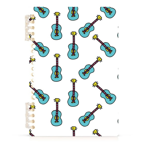 Cute Guitars Spiral Journal Notebook College Ruled Notebook 8.3" x 5.7" A5 Lined Thick Paper Page