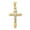 Colorname Misc: Yellow White / 16mm, variant on 28mm 14k Two-tone Polished Jesus Crucifix Pendant - 2.1 Grams