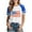 A27 Blue, variant on Xdegoge 4Th of July Shirts for Women Patriotic Usa Tops Short Sleeve Raglan American Flag T Shirt Summer Crew Neck Blouses Casual Graphic Tee
