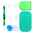 thumbnail image 1 of Juego de bolígrafos de pintura de diamantes, juego de bolígrafos para taladrar, bordado, manualidades, kit de alfombrilla de dibujo de diamantes de imitación, verde seitruly HA003828-05, 1 of 6