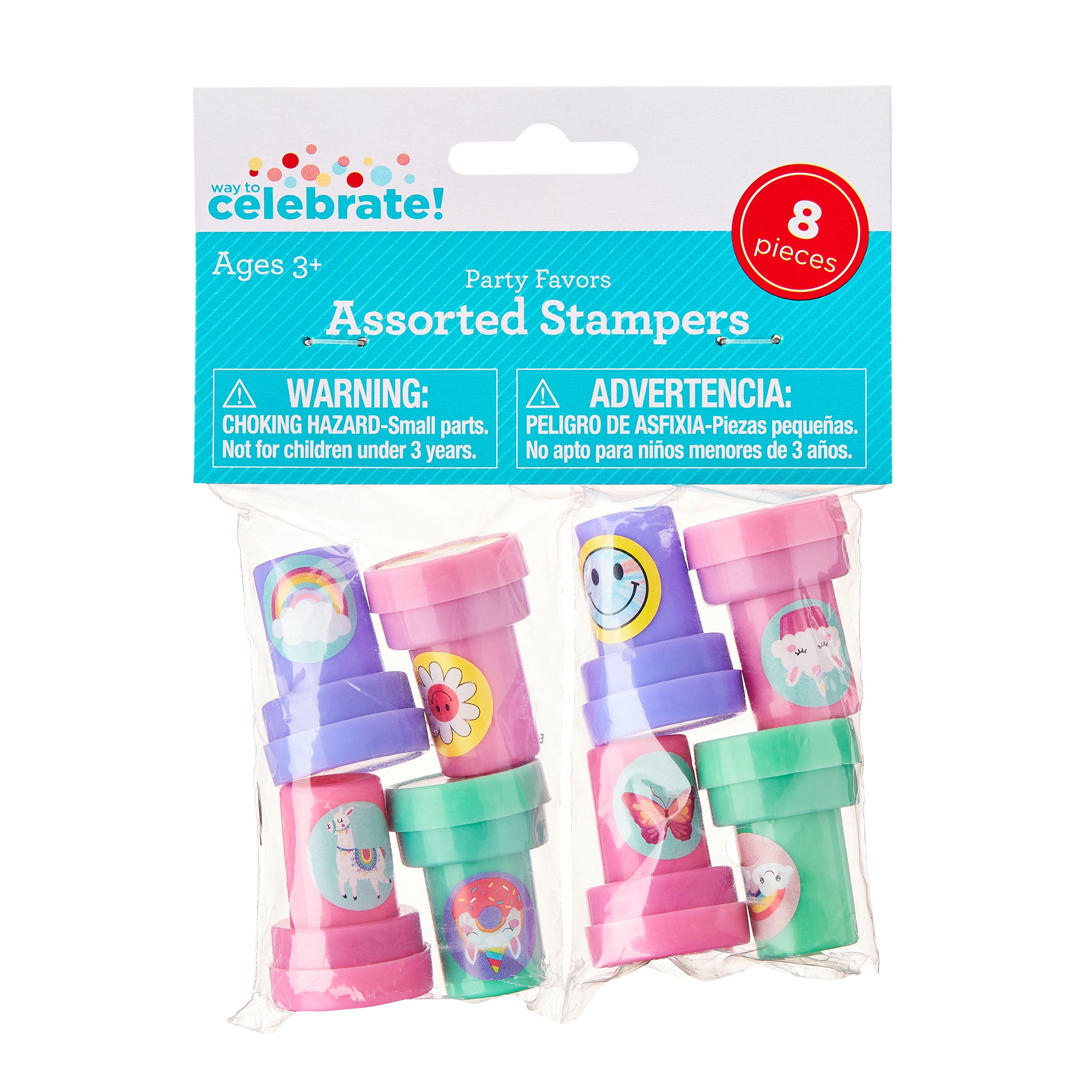 (3 pack) Assorted Stampers Party Favors for Girls, 8 Pieces, by Way To Celebrate