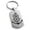 Silver, variant on Stainless Steel Nautical Ship Helm & Anchor Engraved Dog Tag Keychain Keyring