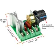 CHANCS PWM AC Motor Speed Controller Input 220V Output 50V-220V AC Controller Adjustable Driver Switch 2PCS