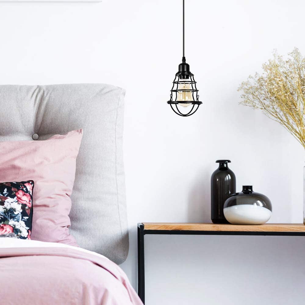 Oumilen Modern 1-Light Hanging Pendant Lights Black