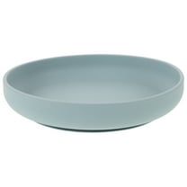 BESTOYARD Portable Plate for Disabled Sky Blue Silicone Non Slip Design 1Pcs