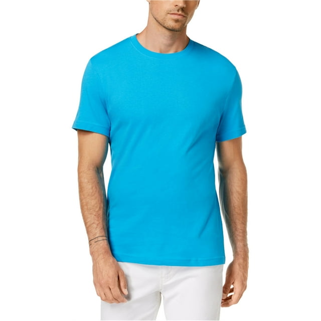Camiseta básica de rendimiento para hombre Club Room, azul, mediana