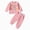 H234-Pink, variant on TOWED22 2pcs Toddler Baby Girl Boy Fall Winter Clothes Print Long Sleeve Sweatshirt Tops Casual Pants Set Little Kids Outfits Clothing(Beige,18-24 M)