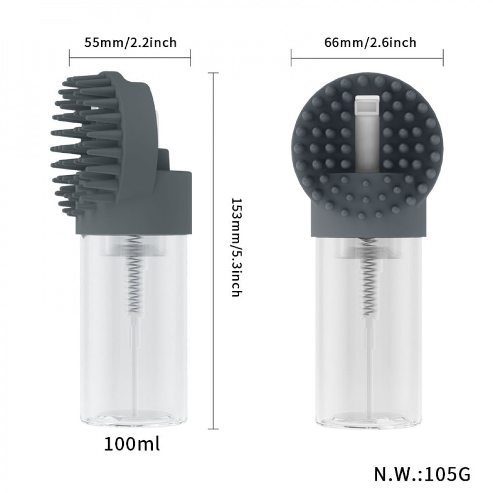 Pet Multi-Functional Foam Shower Brush Integrated Silicone Cat Dog Cleaning Magic Massage Brush