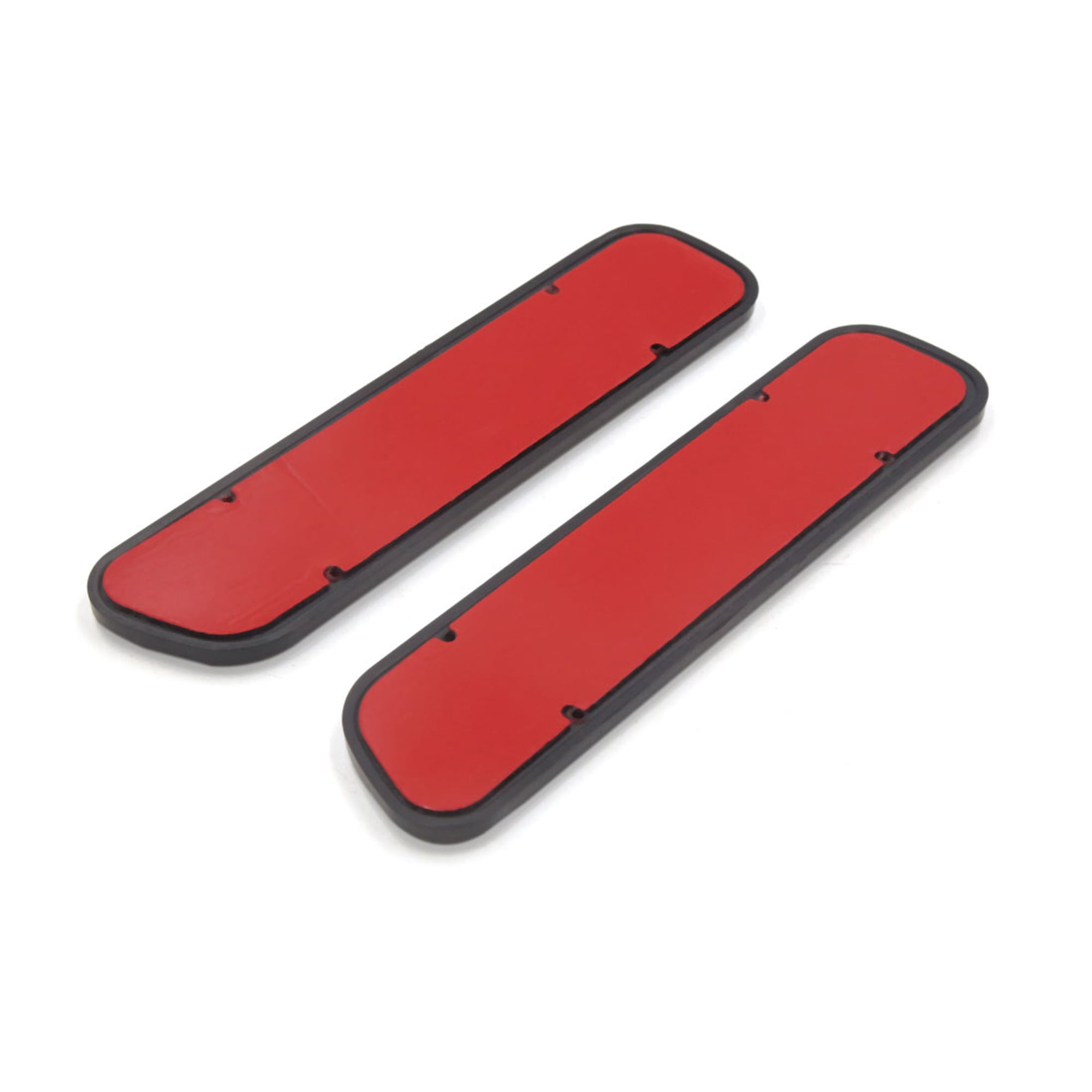 Unique Bargains 2Pcs Red Plastic Vehicle Reflective Sticker Decor Self Adhesive Reflectors