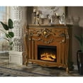 thumbnail image 2 of Pemberly Row Electric Wood Fireplace with Scrolled Legs in Honey Oak, 2 of 6