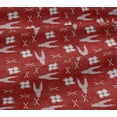 thumbnail image 5 of oneOone Viscose Jersey Fabric Arrow Sign & Check Kasuri Print Fabric BTY 60 Inch Wide, 5 of 5