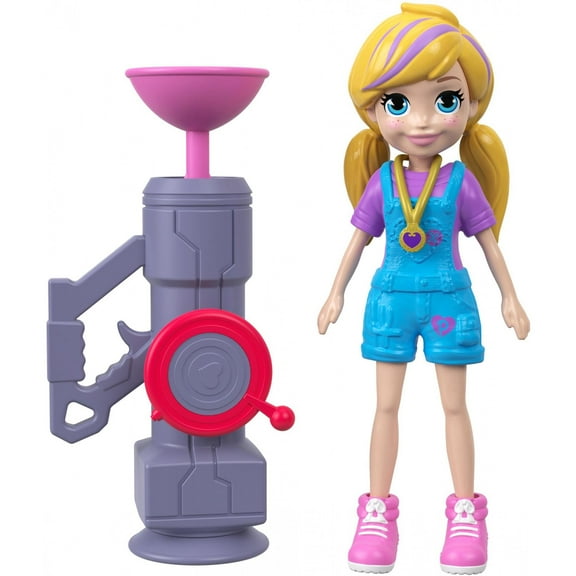 Polly Pocket Active Pose Zip 'n' Blast Zipline Adventure Polly Doll