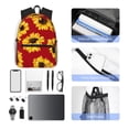 thumbnail image 6 of Vsdgher Sunflowers On Red Print Unisex Large Capacity Bookbag Schoolbag Casual Daypack for High School/College/Teens/Travel/Work, 6 of 8