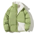 thumbnail image 1 of Chaqueta acolchada de invierno para hombre, unisex, lisa, cálida, con cuello alto, acolchada y gruesa, con cremallera, para exteriores, larga, 1 of 5