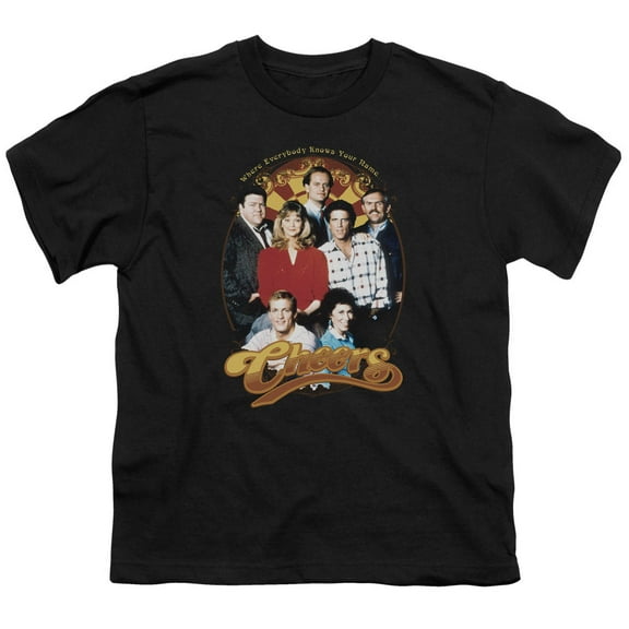Cheers Group Shot Youth 18/1 T-Shirt Black