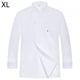 thumbnail image 2 of CHEF Uniform Polyester Cocina de manga larga Delantal con bolsillos delanteros Simple Style Professional Home Suministros para la parrilla Restaurante White XL Methold LF000325-09, 2 of 7