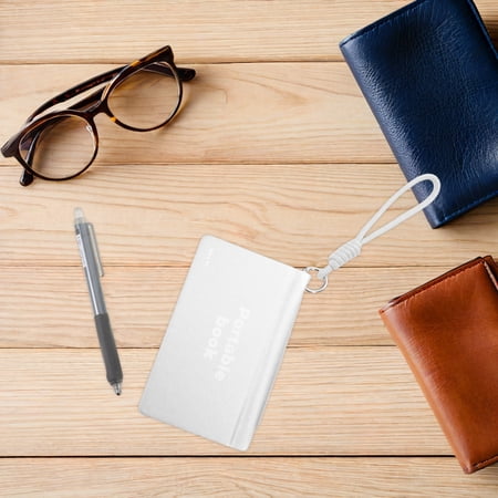 IMIKEYA Compact Plated Silver Notebook with Pen Portable Pocket Journal for Writing and Reminders