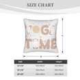 thumbnail image 4 of Bingfone Cat Yoga Time Linen Throw Pillow Covers Cushion Case Pocket Button Vintage Farmhouse Pillowcase for Sofa Couch Bed 18"x18", 4 of 9
