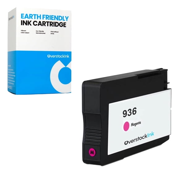 OverstockInk 936 Magenta Ink Cartridge Compatible for HP936 Ink for OfficeJet Pro 9120b (1 Magenta)