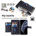 thumbnail image 2 of (Black)For iPhone 11 Pro Wallet Case Magnetic Crossbody Card Holder Phone Cover x, 2 of 5