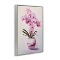 thumbnail image 4 of Stupell Industries Rosy Pink Orchid Botanical & Floral Painting Gray Framed Art Print Wall Art, 12 x 18, 4 of 10