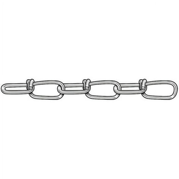 Dayton Double Loop Chain,Steel,100 ft L,90 lb 2ZDJ2
