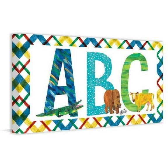 Eric Carle ABC Animals Art Print on Premium Canvas