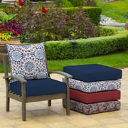 ARDEN Outdoor Deep Seat Cushion Set, 22 x 24, Water Repellent, Fade Resistant 22 x 24, Clark Blue