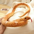 thumbnail image 2 of Realistic Giant Snake Plush Toy, 78.7in Long Stuffed Animal Pillow, Soft Plushie For Home Decor, Gift For Snake Lovers, Large Python Plushie, Green, 2 of 4