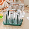 thumbnail image 4 of Lubelski Drain Cup Holder with Handle Dustproof Light Luxury Cup Drying Rack Non-Slip Bottom Mug Holder Kitchen Supply, 4 of 7