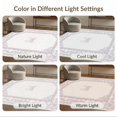 thumbnail image 7 of ODIKA 4'x6' Washable Area Rug Delicate Lace Border Floral Vine Rectangular With Bow Accent for Dorm Room, Small Living Stain Resistant Low Profile, Easy Care, 7 of 7