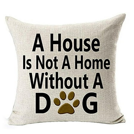 Outtop Best Dog Lover Gifts Cotton Linen Throw Pillow Case Cushion