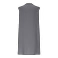 thumbnail image 5 of ITSAME Women's Cotton Linen Dress, V Neck Loose Comfy Sleeveless Summer Casual Mini Dresses Gray 2XL, 5 of 6