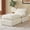 Beige, variant on S-HOME Modern Minimalist Chenille Combination Sofa With Foot Pedals, with Foam And Spring Design, for Living Room Apartments, Dark Gray