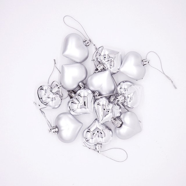 12 piezas de adornos colgantes en forma de corazón, bolas, adornos decorativos de boda, colgantes para decoraciones del día de San Valentín, decoraciones para bodas y el hogar kaili Sencillez