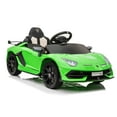 thumbnail image 5 of Garvee Ride on Car for Kids 12V Licensed Lamborghini Electric Toys Vehicles with Remote Control Battery Powered Sports Car, 2 Speeds, Sound System, LED Headlights and Hydraulic Doors (Green), 5 of 8