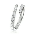 thumbnail image 2 of Ross-Simons 0.50 ct. t.w. Diamond Bypass Ring in Sterling Silver, Women's, Adult, 2 of 5
