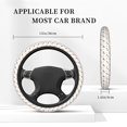 thumbnail image 3 of Fuzoiu winter Snowflake Dachshund Print Elastic Stretch Steering Wheel Cover, Universal 15 Inch Automotive Steering Wheel Cover, Anti-Slip Sweat Absorption Universal Car Accessories for Women Men, 3 of 6