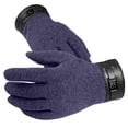 thumbnail image 4 of Touchscreen Gloves for Men and Women, Thermal Fleece Lined Windproof Anti-Slip Winter Gloves, Thin Lightweight Running Driving Fishing Gloves for All Season Outdoor Activities-Blue, 4 of 4