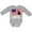 AC-Heather Grey, variant on Military Soldier Daddy Always My Hero Boys or Girls Long Sleeve Baby Bodysuit