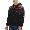 thumbnail image 3 of Sikiie Rose Gold Glitter1 Men's Hoodie, Essentials Hoodie, Sweatshirt, Pullover Hooded Sweatshirt for Men-X-Large, 3 of 7