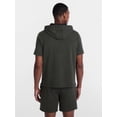 thumbnail image 3 of Athletic Works Men's and Big Men's Performance Coach Style Short Sleeve Hoodie Sweatshirt, Sizes XS-5XL, 3 of 5