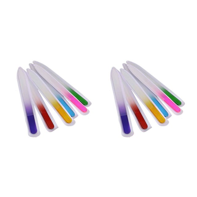 Guardoinrt 6PCS/Set Nail File Frosted Washable Crystal Polishing File Reusable DIY Handicrafts Perfect Gift for Women 14cm 2Set