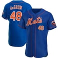 thumbnail image 1 of Nueva Camiseta De Béisbol Cardigan New York Mets Baseball #48 Degrom Summer Sportswear Elite Edition Blue-M(40), 1 of 2